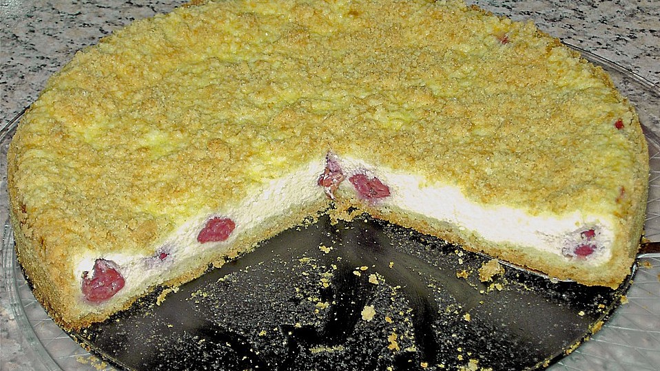 Krümeltorte mit Kirsch-Quarkfüllung von Tamlin