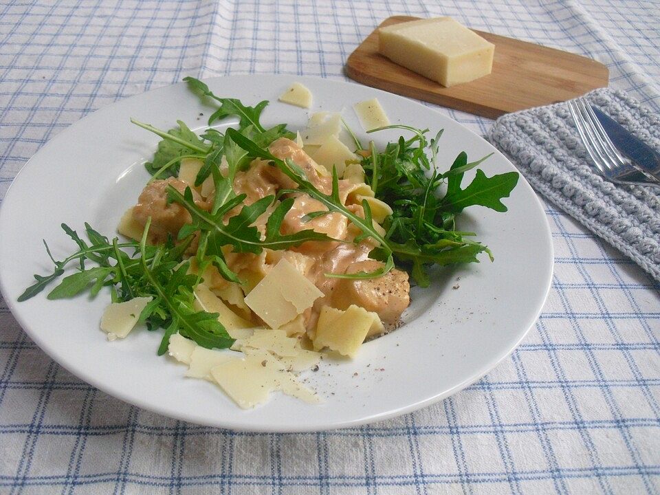 Lachs-Rucola-Pasta von timonjesse| Chefkoch