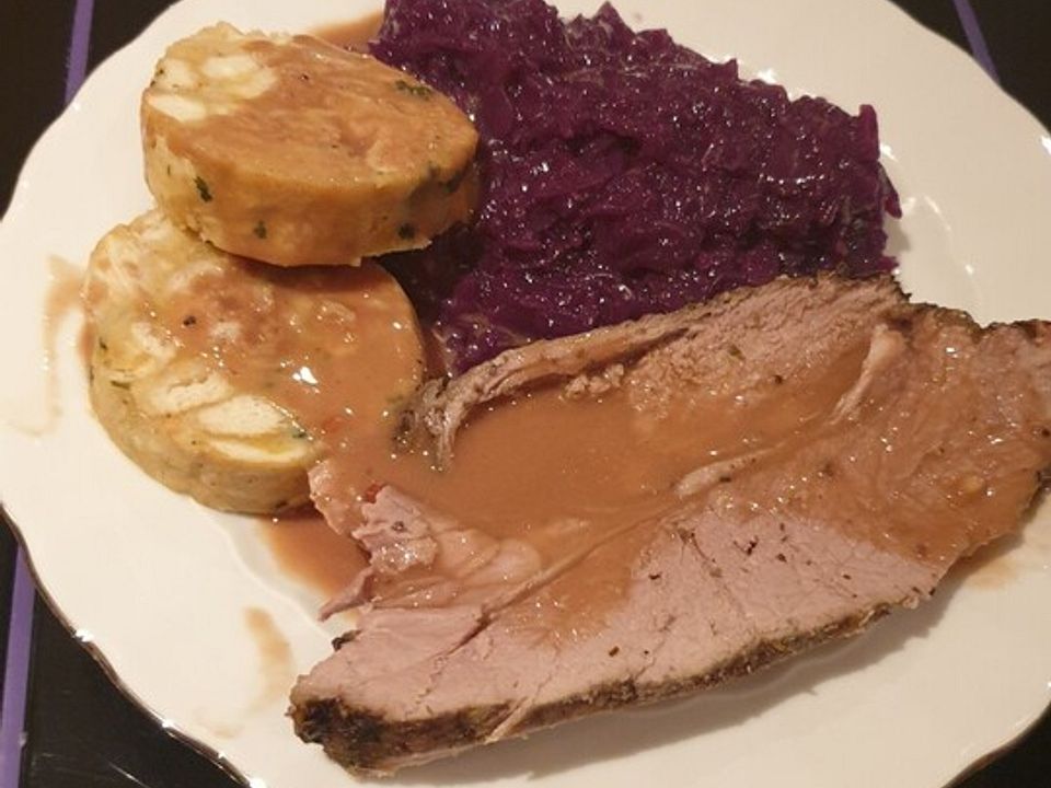 Niedrigtemperatur-Wildschweinkeule mit kräftiger Soße von heschneze ... Niedrigtemperatur-Wildschweinkeule mit kräftiger Soße von heschneze ...