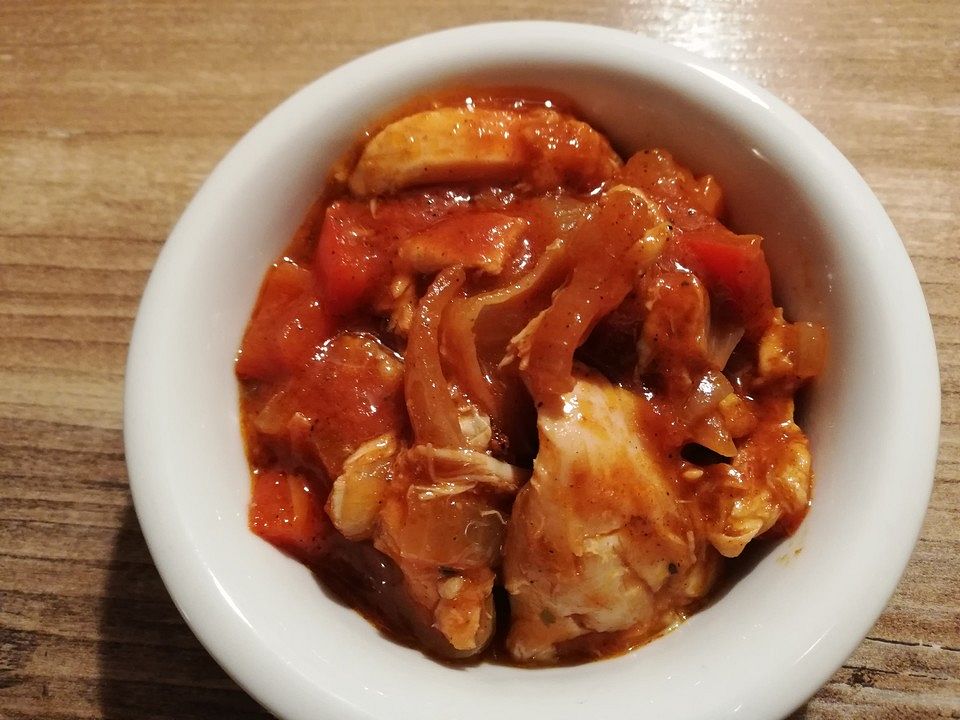 Afrikanisches Tomaten Hahnchen Mit Reis Oder Couscous Von Rihana Chefkoch