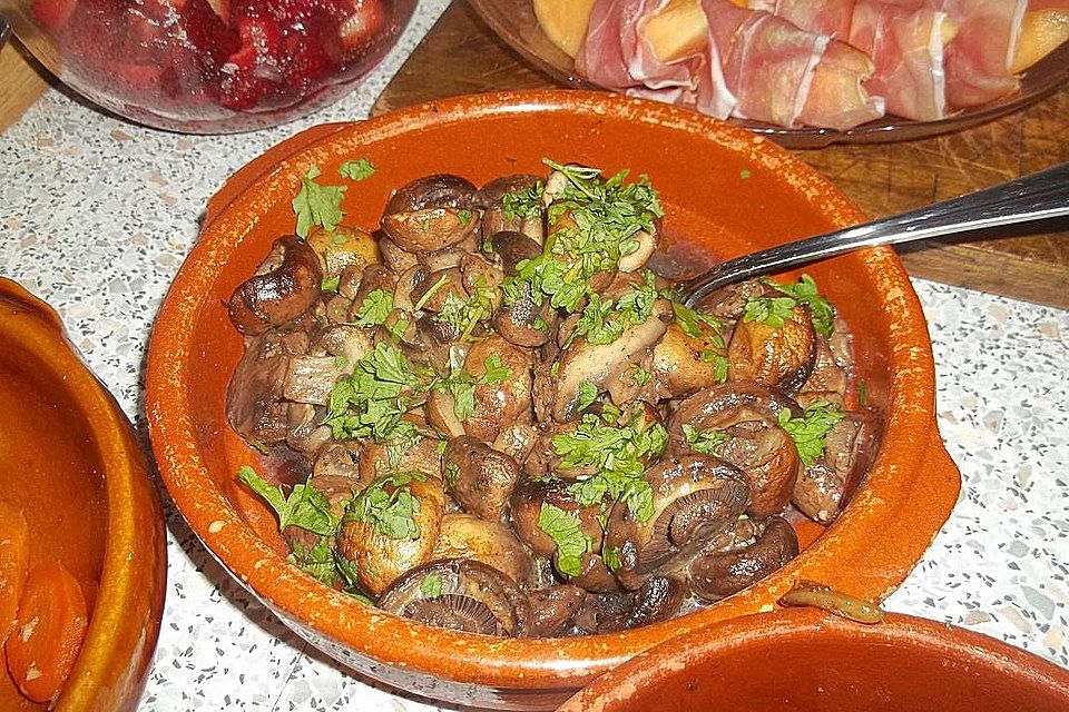 Marinierte Champignons