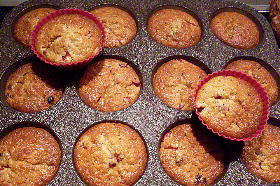 Haferflocken - Johannisbeer - Muffins