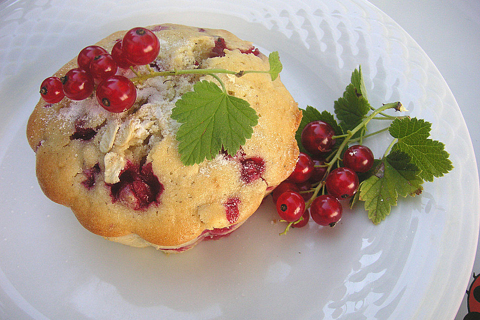 Haferflocken - Johannisbeer - Muffins