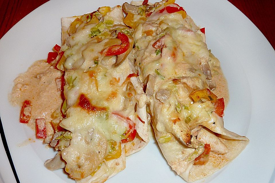 Hähnchen-Tortilla-Auflauf