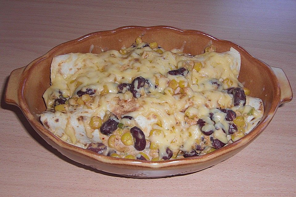 Hähnchen-Tortilla-Auflauf