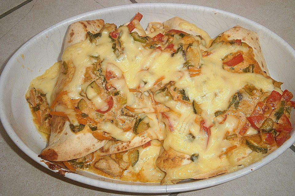 Hähnchen-Tortilla-Auflauf