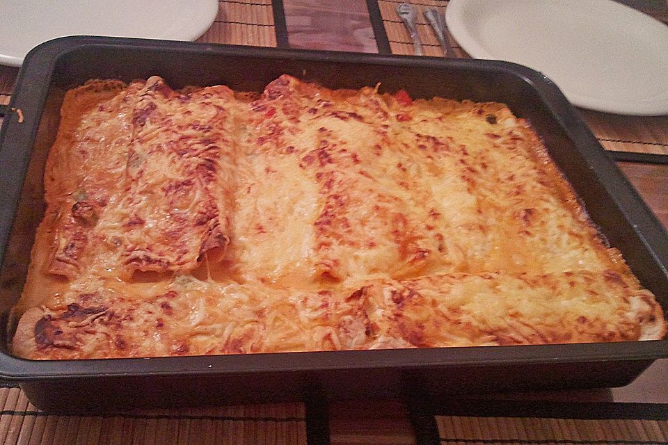 Hähnchen-Tortilla-Auflauf