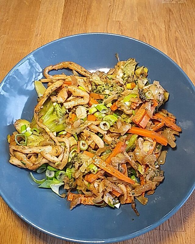 Yaki Udon mit Gemüse