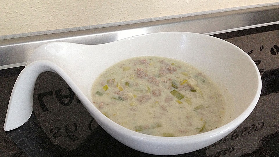 Einfache Hackfleisch Lauch Suppe Von Vonnie Chefkoch 