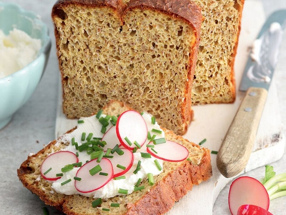 Glutenfreies Quarkbrot mit Leinsamenschrot und Koriander von Kenwood