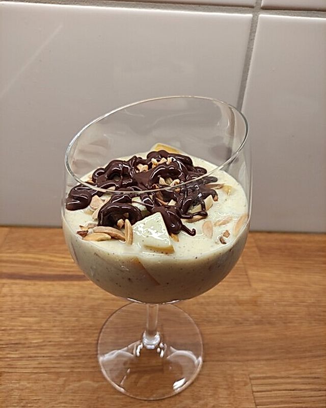 Lieblings Bratapfel-Vanillepudding-Dessert