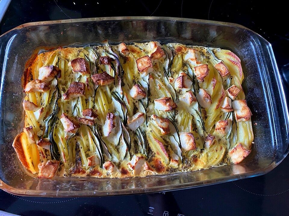 Kartoffelgratin mit Zucchini und Feta von Wawuschel80 Chefkoch