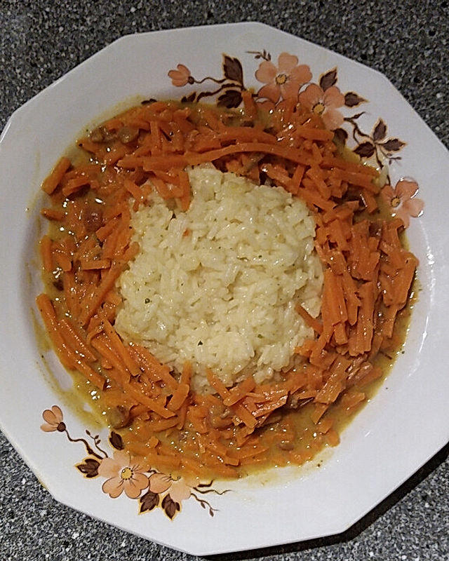 Süßkartoffel-Curry mit Reis