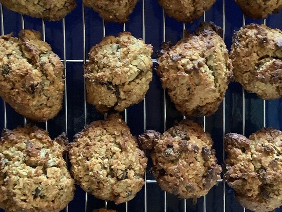 Haferkekse mit Trockenfrüchten ohne Industriezucker von Onkelheini56 ...