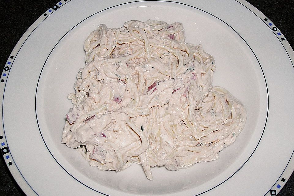 Spaghetti mit Quarksoße Spaghetti mit Quarksoße