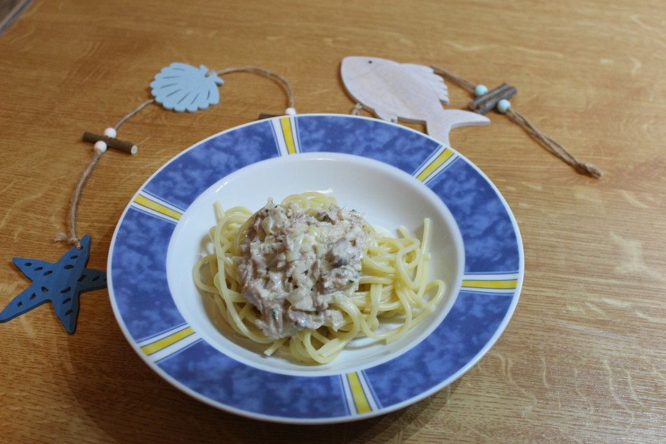 Spaghetti mit Thunfisch