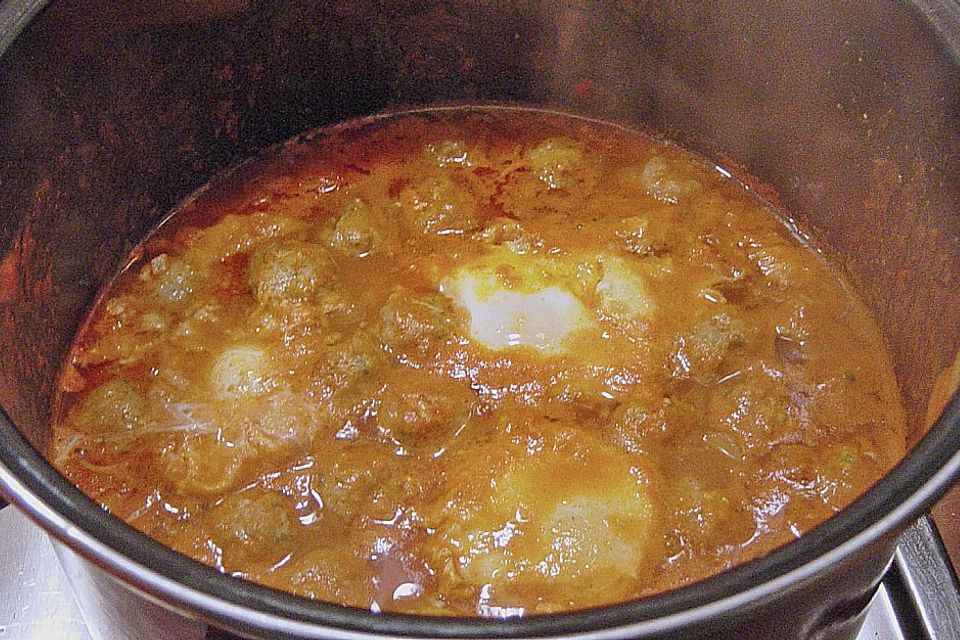 Hackfleisch - Eier Tajine Hackfleisch - Eier Tajine