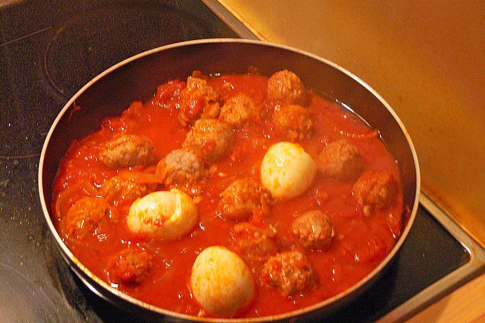 Hackfleisch - Eier Tajine Hackfleisch - Eier Tajine