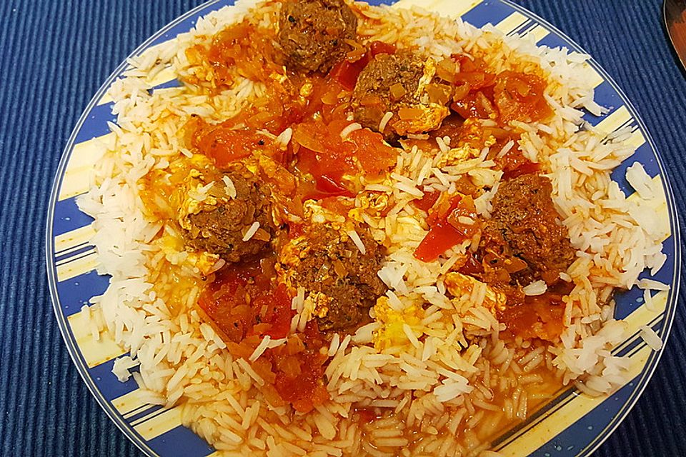 Hackfleisch - Eier Tajine Hackfleisch - Eier Tajine