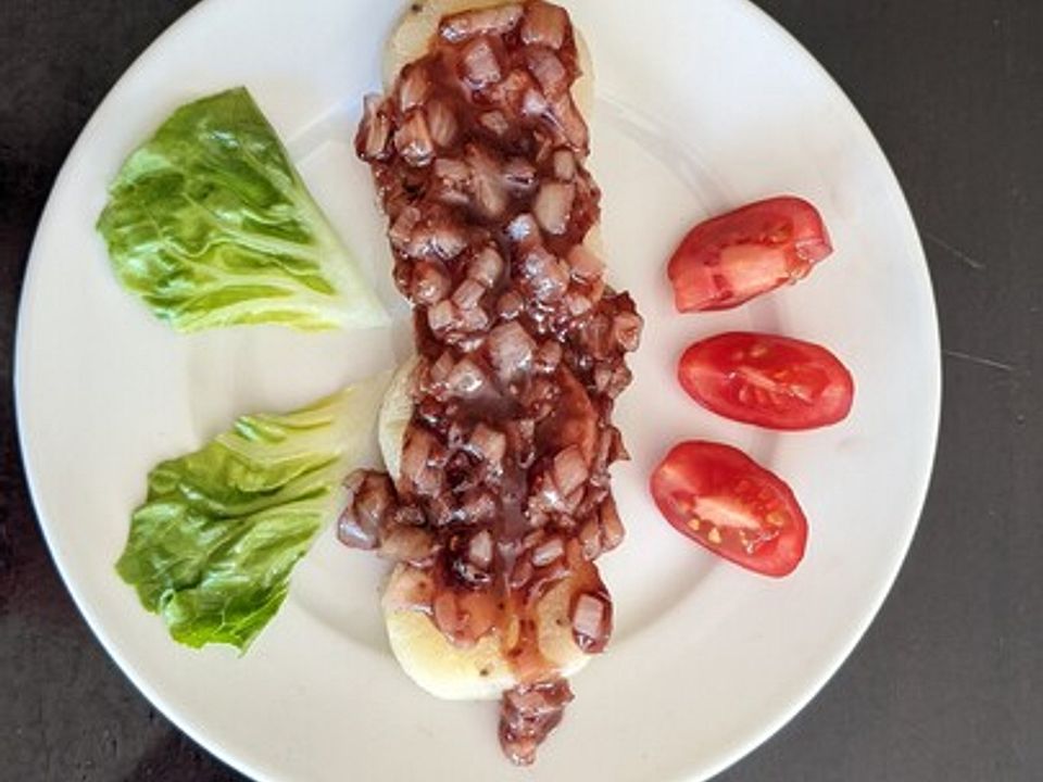 Harzer Käse mit Zwiebelmarmelade von Knobif| Chefkoch