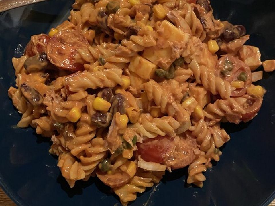 Nudelsalat mit Thunfisch, Mais und Kidneybohnen von kleindodo| Chefkoch Nudelsalat mit Thunfisch, Mais und Kidneybohnen von kleindodo| Chefkoch