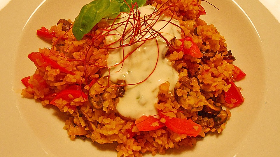 Scharfer Pilz - Couscous mit Joghurtsauce von jonielady| Chefkoch