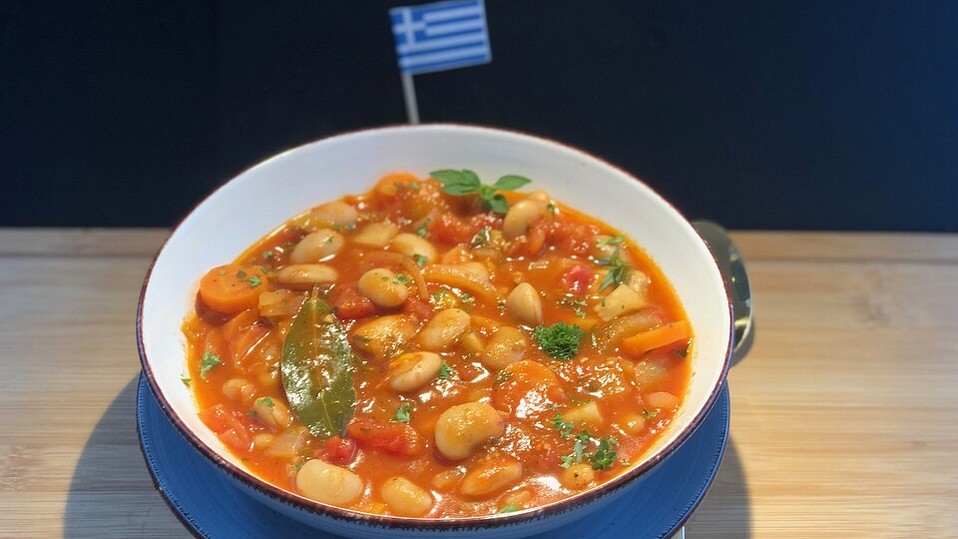 Griechische-Bohnensuppe-Fasolada