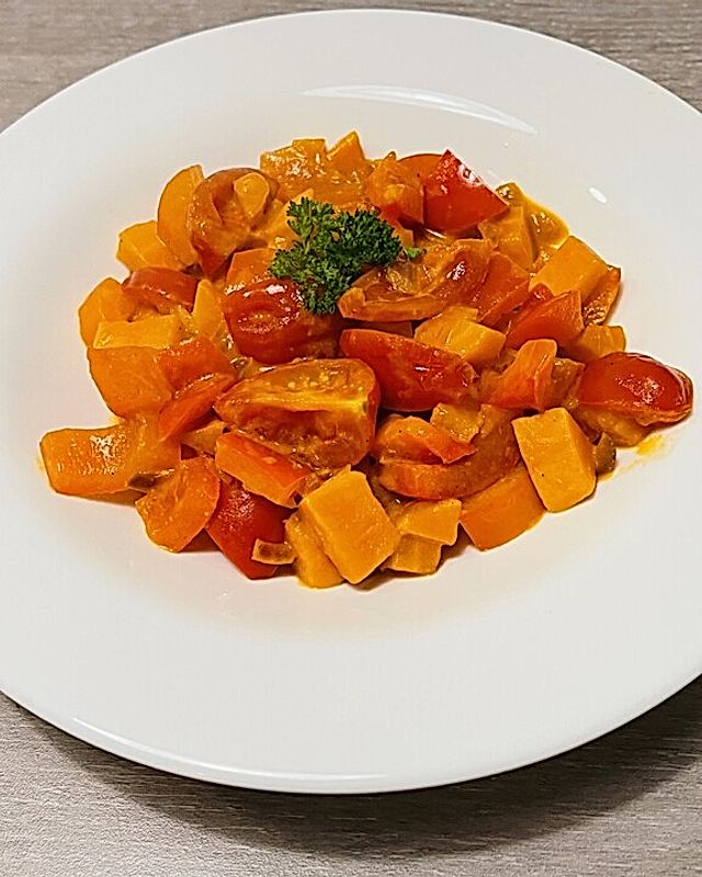 Veganes Karotten-Süßkartoffelcurry