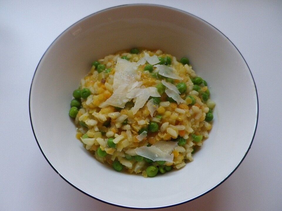 Risotto mit Linsen, Lauch und Erbsen, mit Orangennote von dodith| Chefkoch