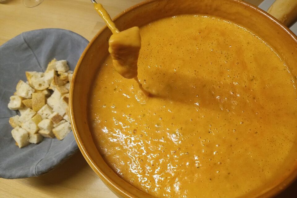 Tomaten - Käse Fondue