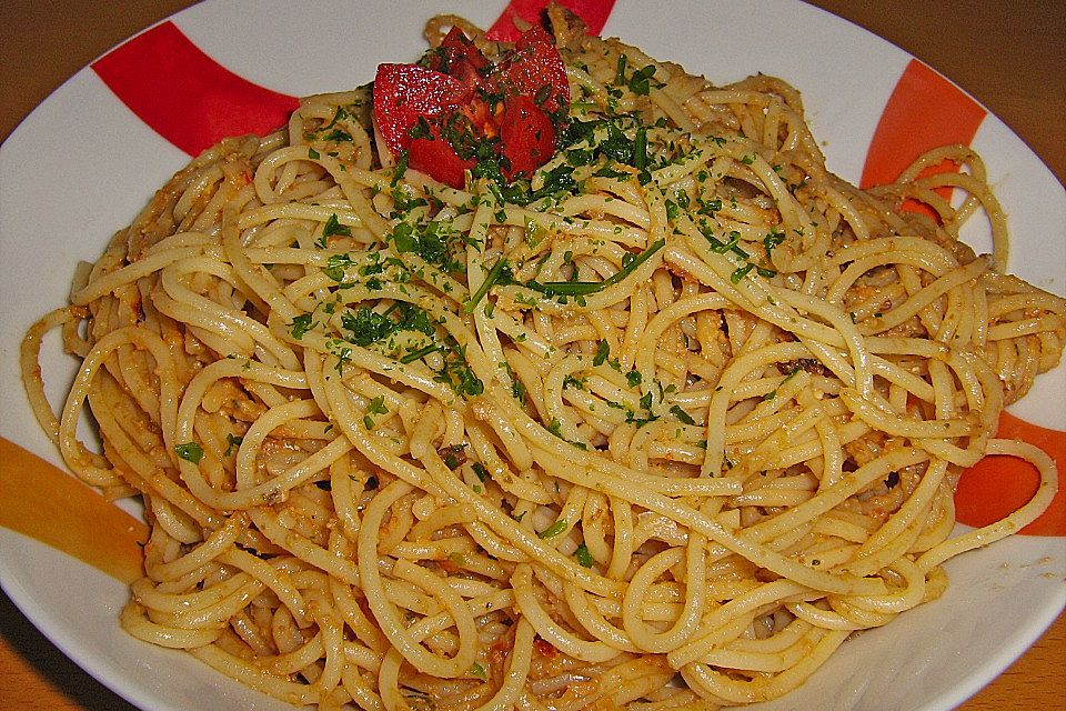 Pasta mit Kichererbsen-Käse-Sugo