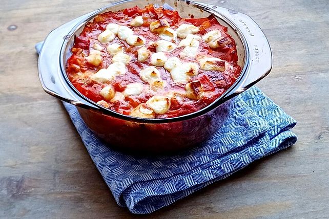 Tomaten-Mozzarella-Auflauf mit Nudeln von sarahroessler31| Chefkoch