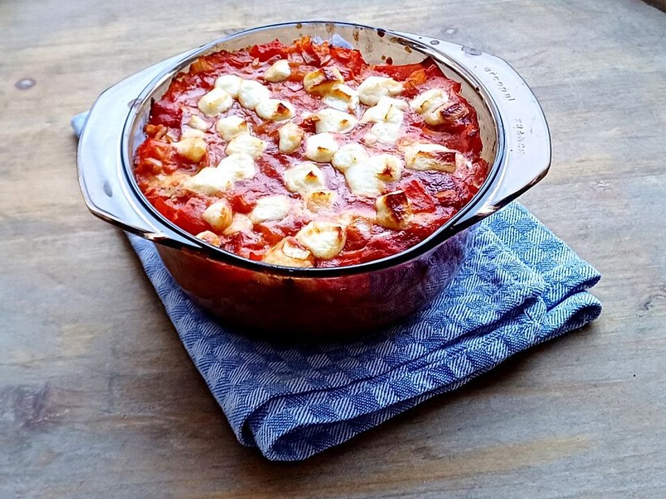 Tomaten-Mozzarella-Auflauf mit Nudeln von sarahroessler31| Chefkoch
