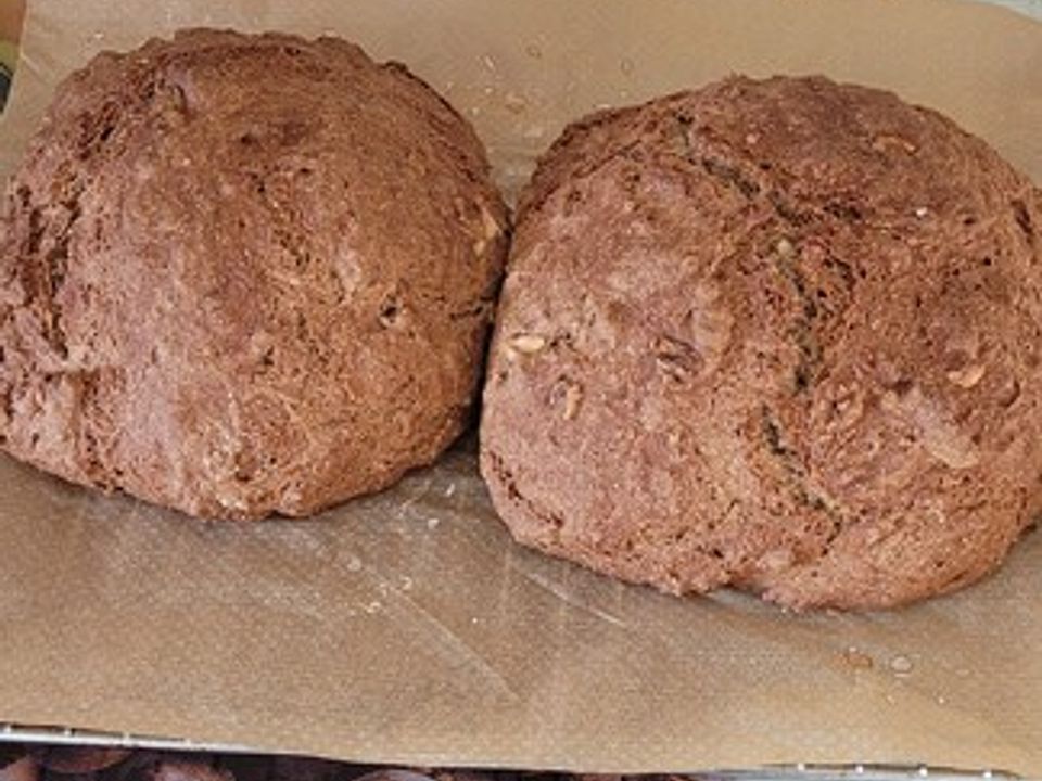 Dinkel-Vollkornbrot ohne Hefe - mit oder ohne Walnüsse von Isafan3 ...