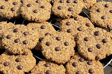 Vegane Haferflocken-Cookies