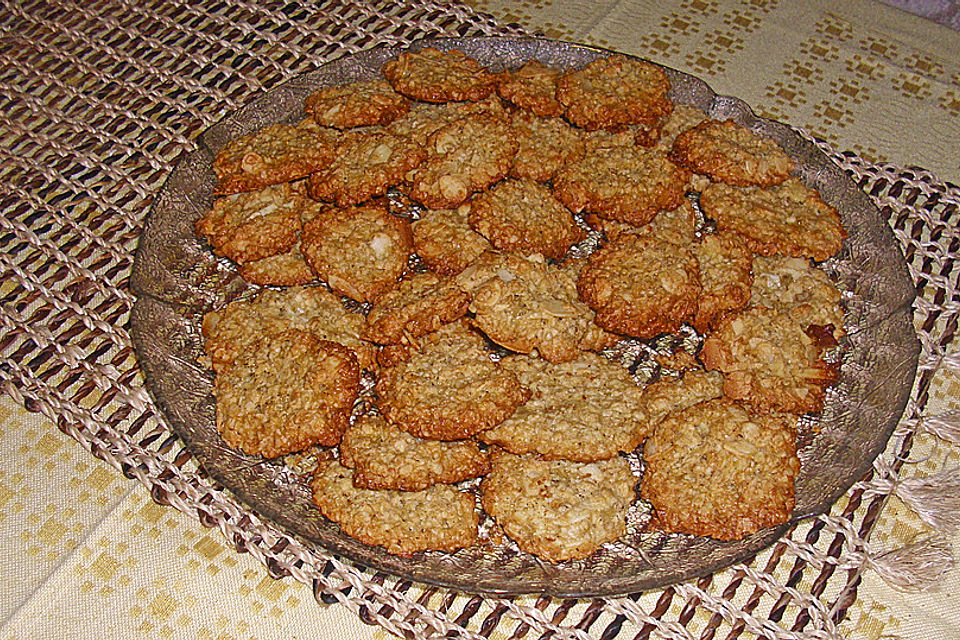 Vanille - Mandel - Haferflockenplätzchen