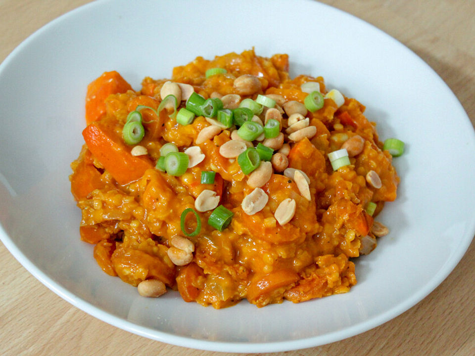 Veganes Kürbis-Karotten-Curry mit roten Linsen von Djings79| Chefkoch