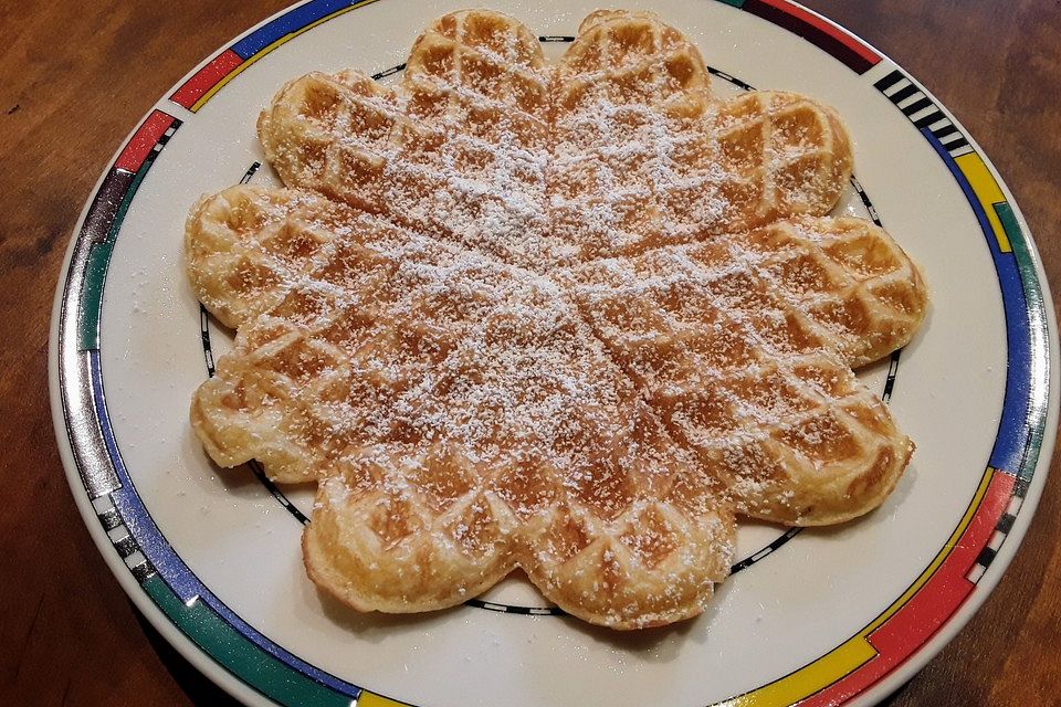 Waffeln mit Schuss