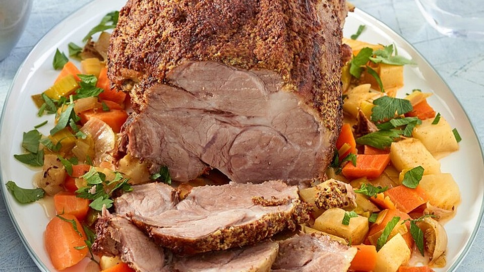 Senf-Schweinebraten