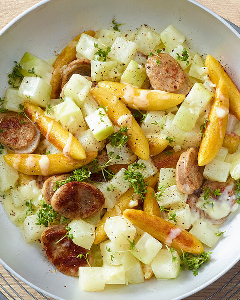 Bratwurstpfanne Rezepte | Chefkoch Bratwurstpfanne Rezepte | Chefkoch