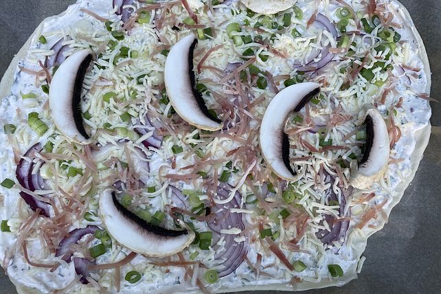 Flammkuchen mit Champignons vom Grill von CoKa611| Chefkoch