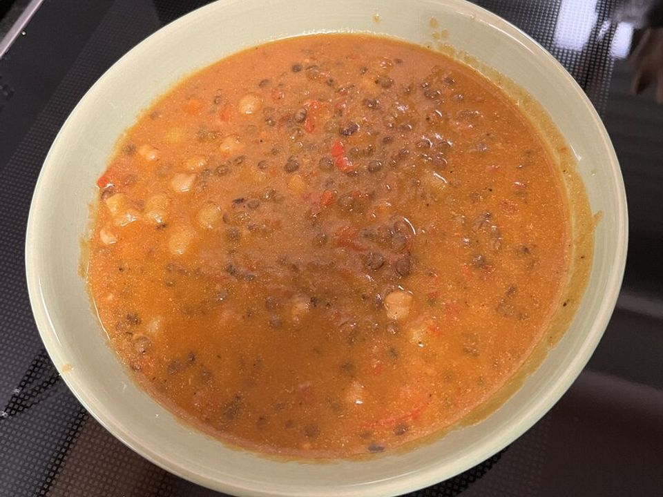 Paprikaeintopf mit Kichererbsen, Kartoffeln und Linsen von birgit ...