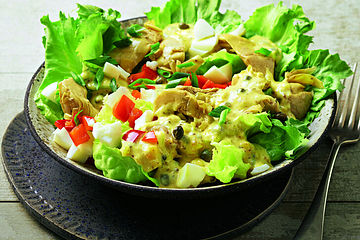 Artischockensalat mit Kapern-Ei-Soße