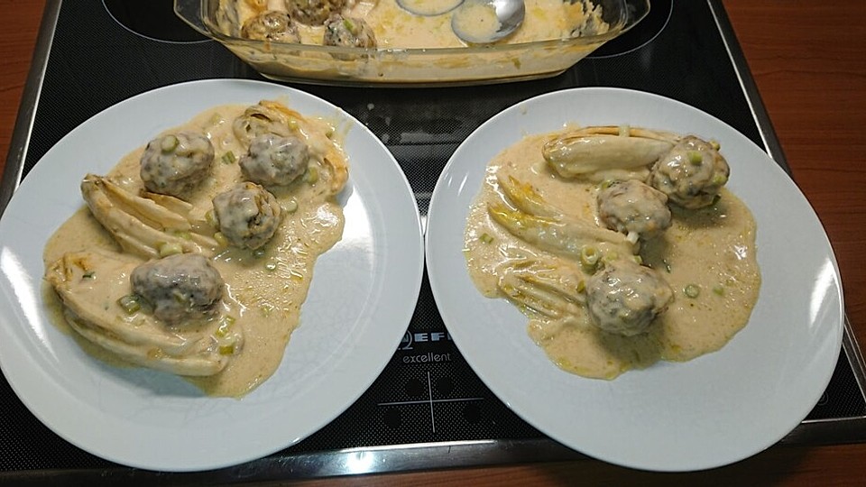 Chicorée mit Hackbällchen von tonirex| Chefkoch Chicorée mit Hackbällchen von tonirex| Chefkoch
