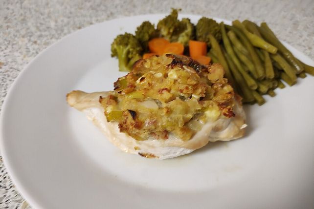 Hühnerbrüste mit Schinken-Lauch-Füllung von Lovemyfood| Chefkoch