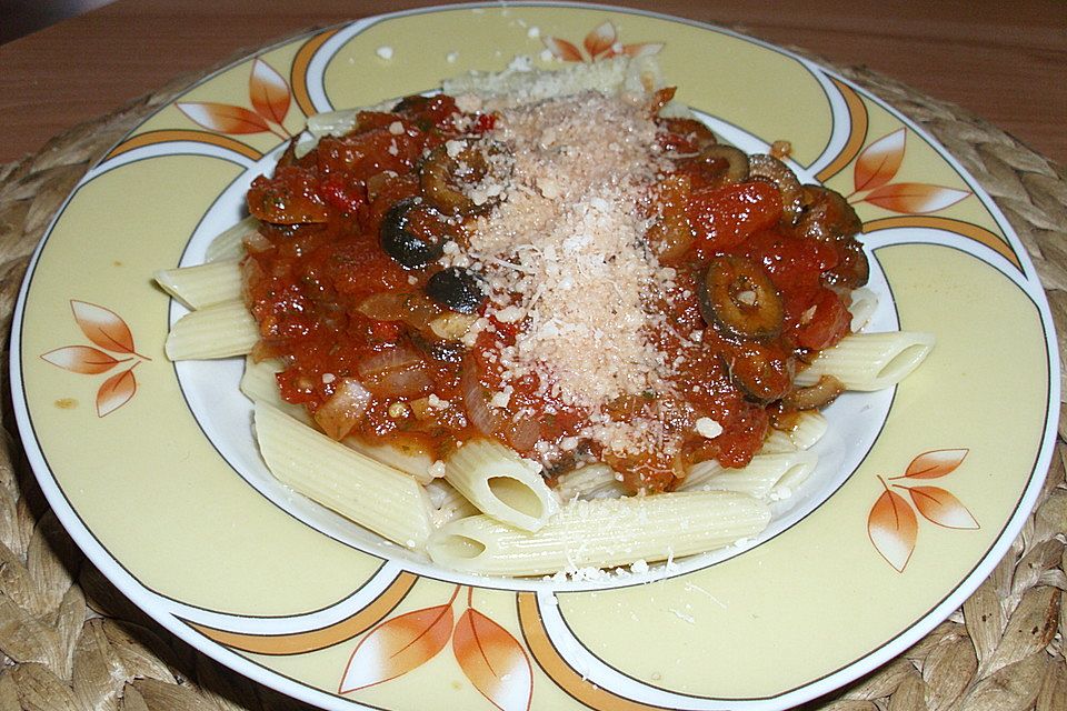 Penne Al Arrabiata vegetarisch