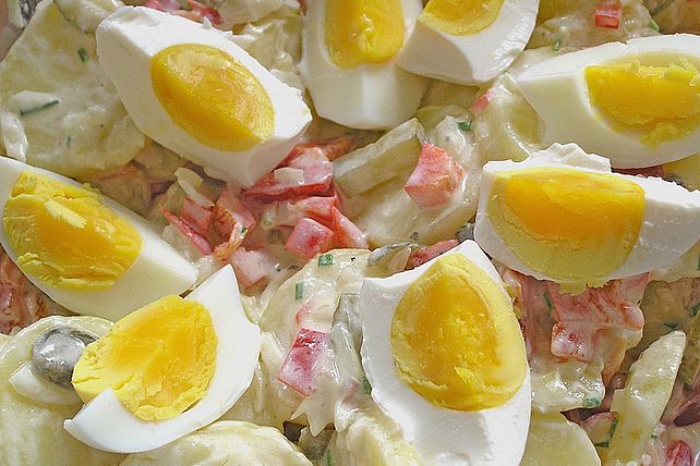 Pikanter Kartoffelsalat mit Ei von baerle06| Chefkoch