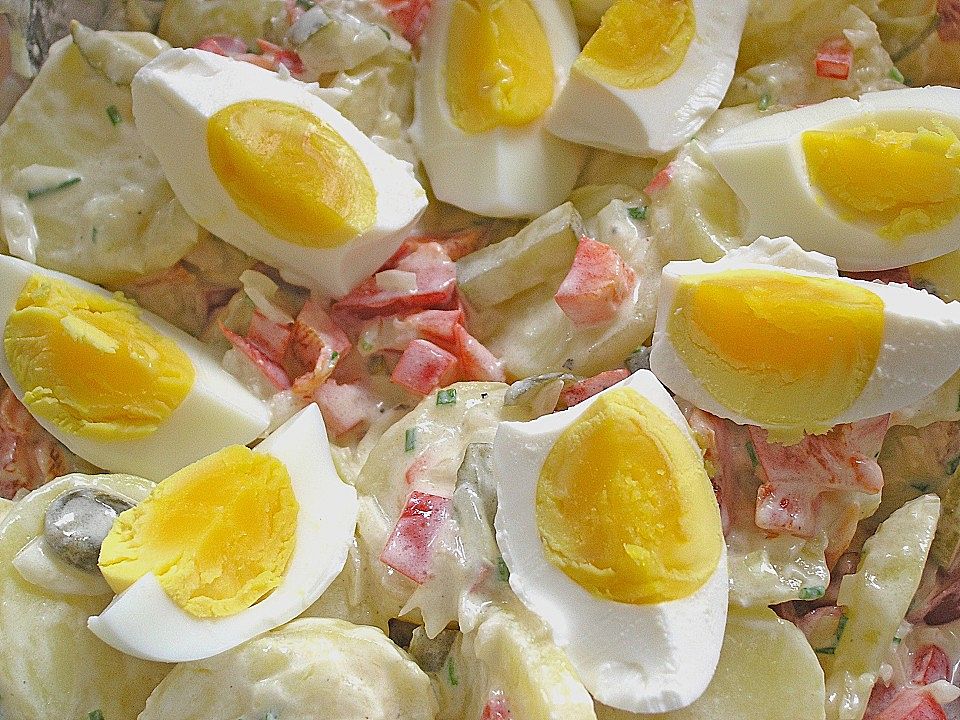 Pikanter Kartoffelsalat mit Ei von baerle06| Chefkoch