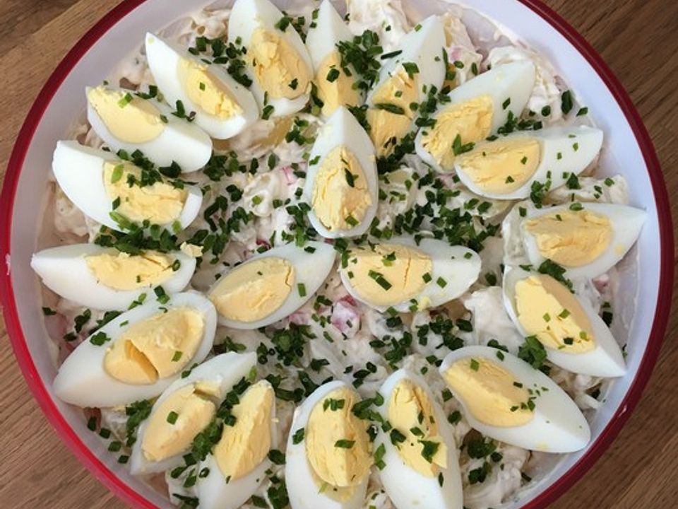 Pikanter Kartoffelsalat mit Ei - Kochen Gut | kochengut.de