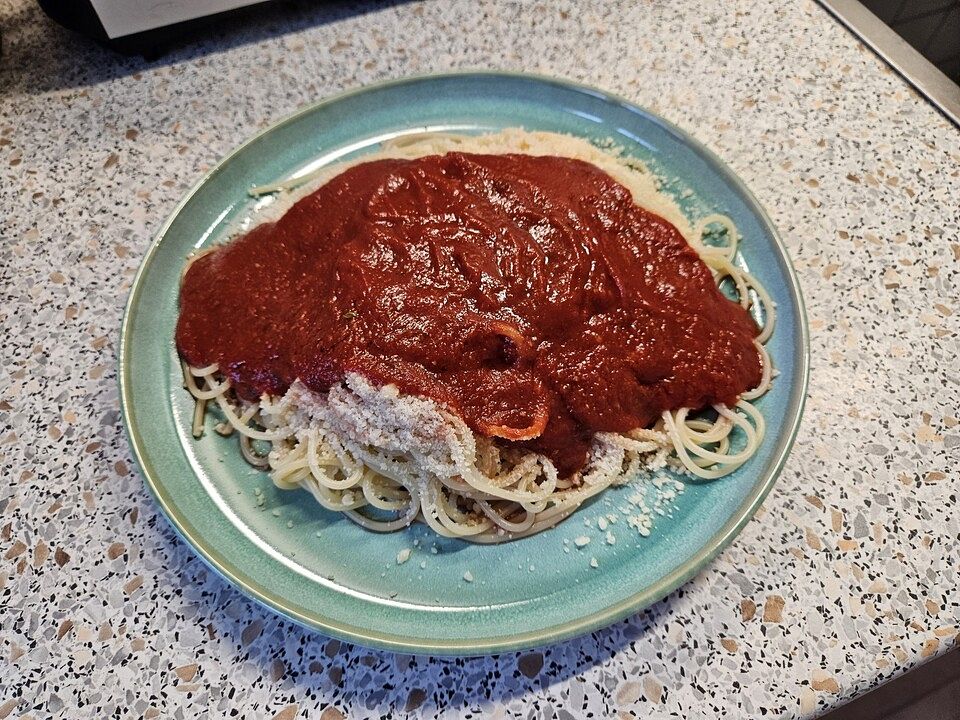 Spaghetti mit Tomatensoße von Mandy-84| Chefkoch